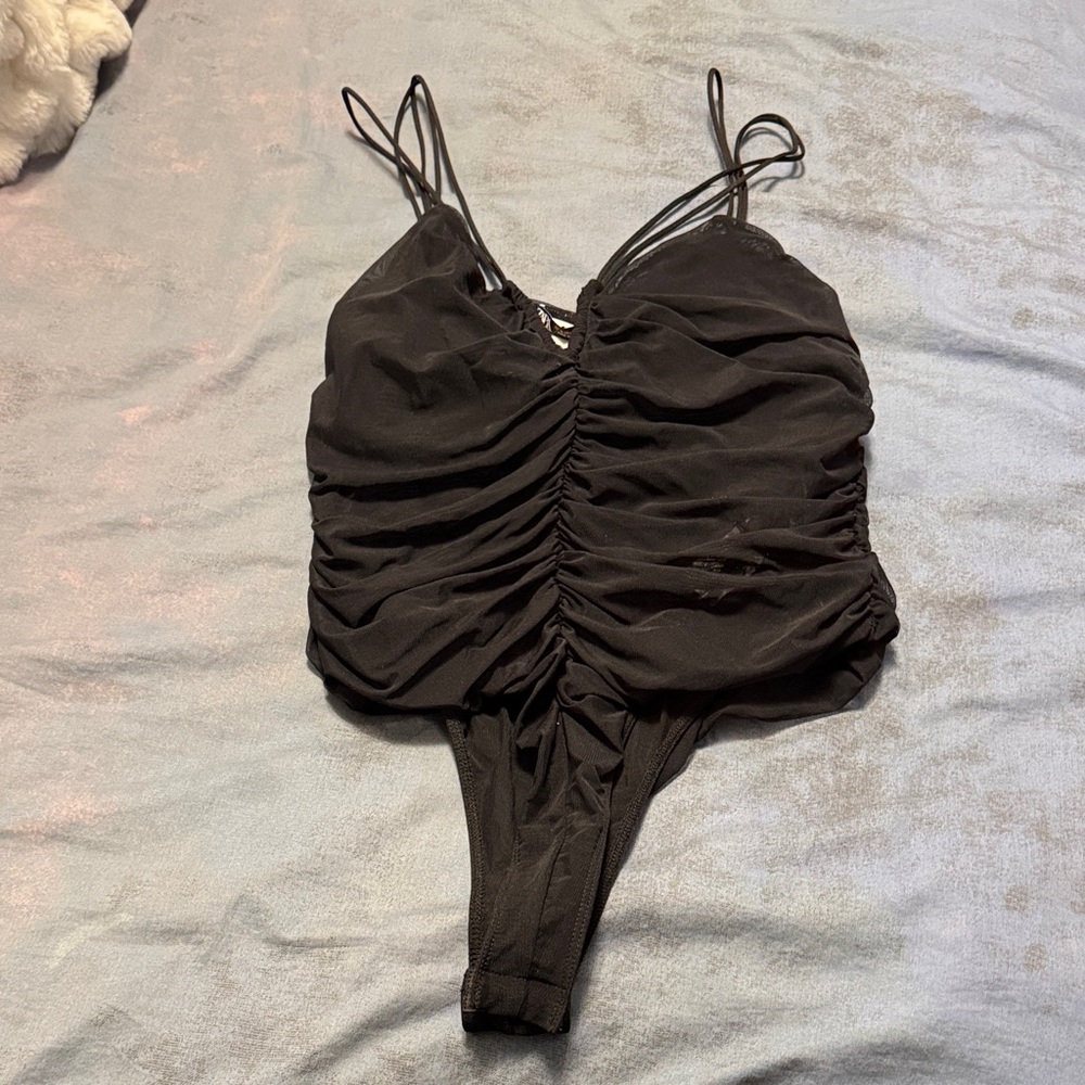 Zara Elegant Black Bodysuit